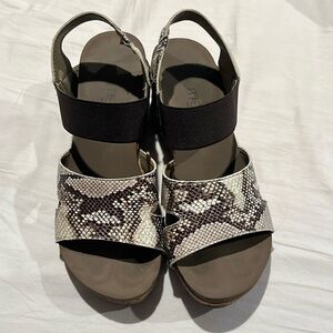Snake skin wedges